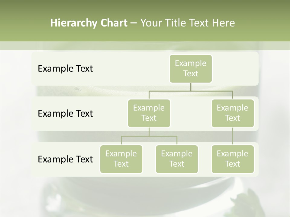 A Green Smoothie In A Glass With Parsley On The Side PowerPoint Template