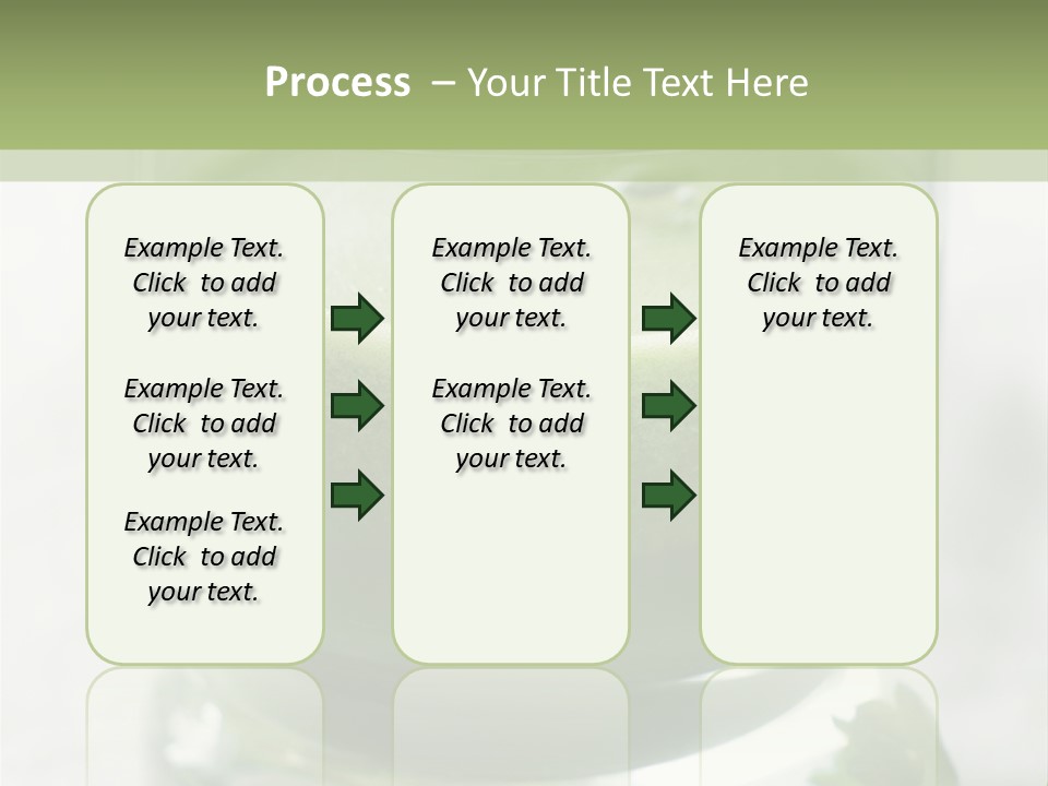 A Green Smoothie In A Glass With Parsley On The Side PowerPoint Template