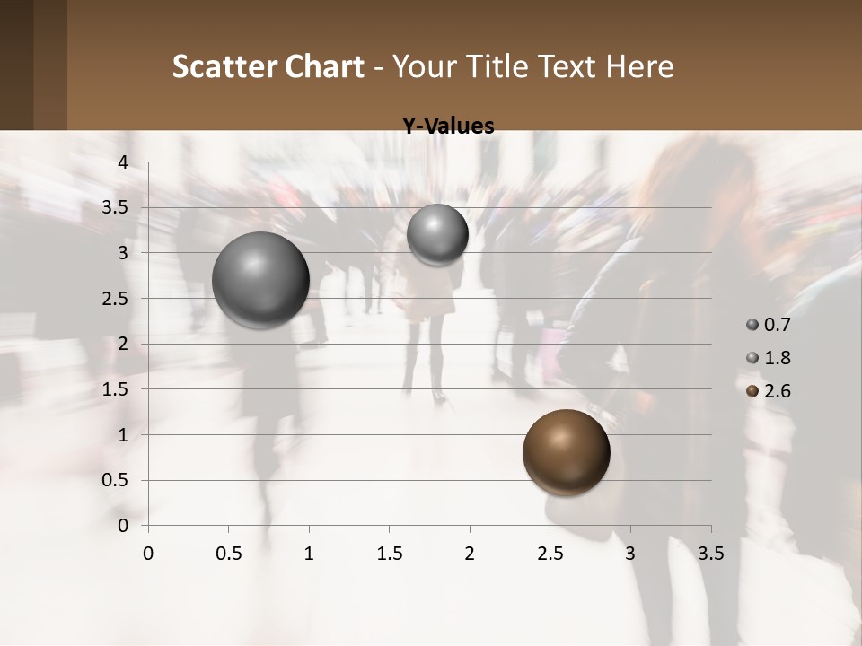 A Group Of People Walking Through A Building PowerPoint Template