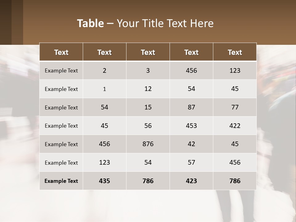 A Group Of People Walking Through A Building PowerPoint Template