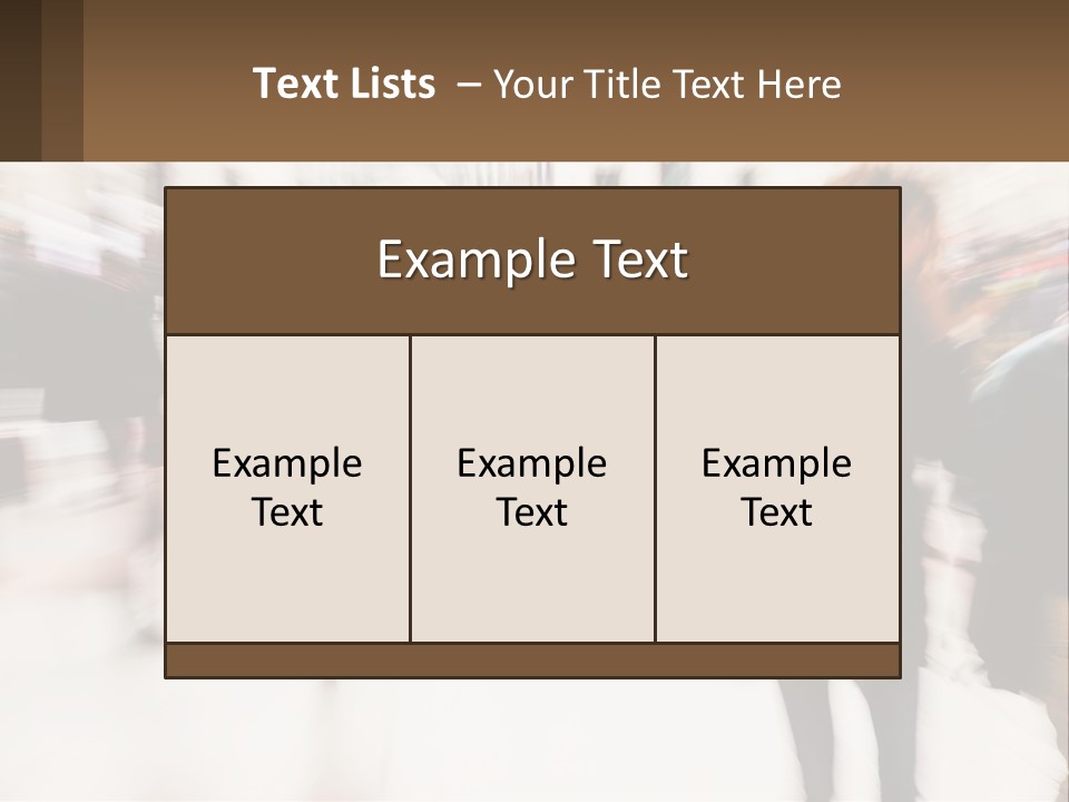 A Group Of People Walking Through A Building PowerPoint Template