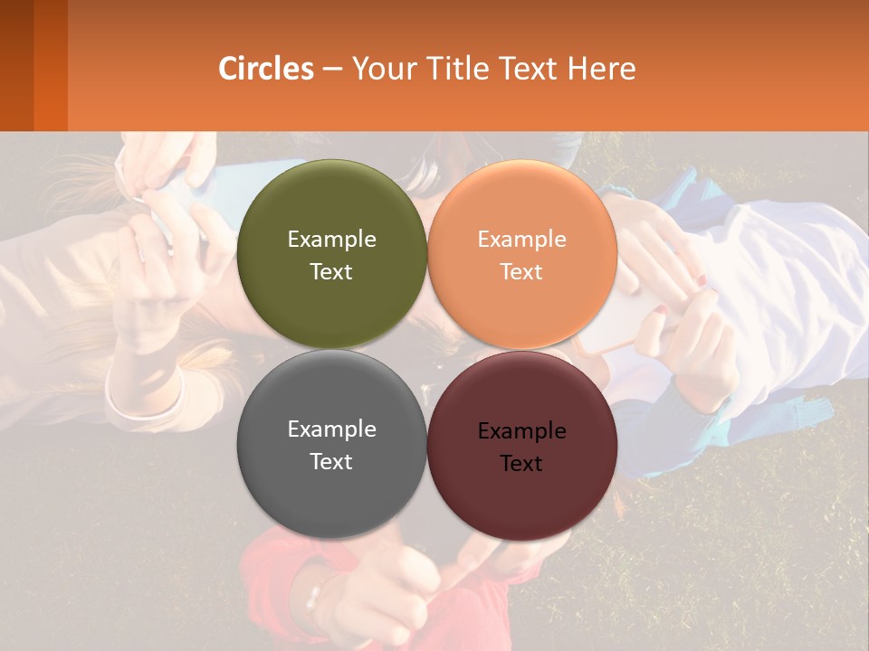 A Group Of People Taking Pictures With Their Cell Phones PowerPoint Template