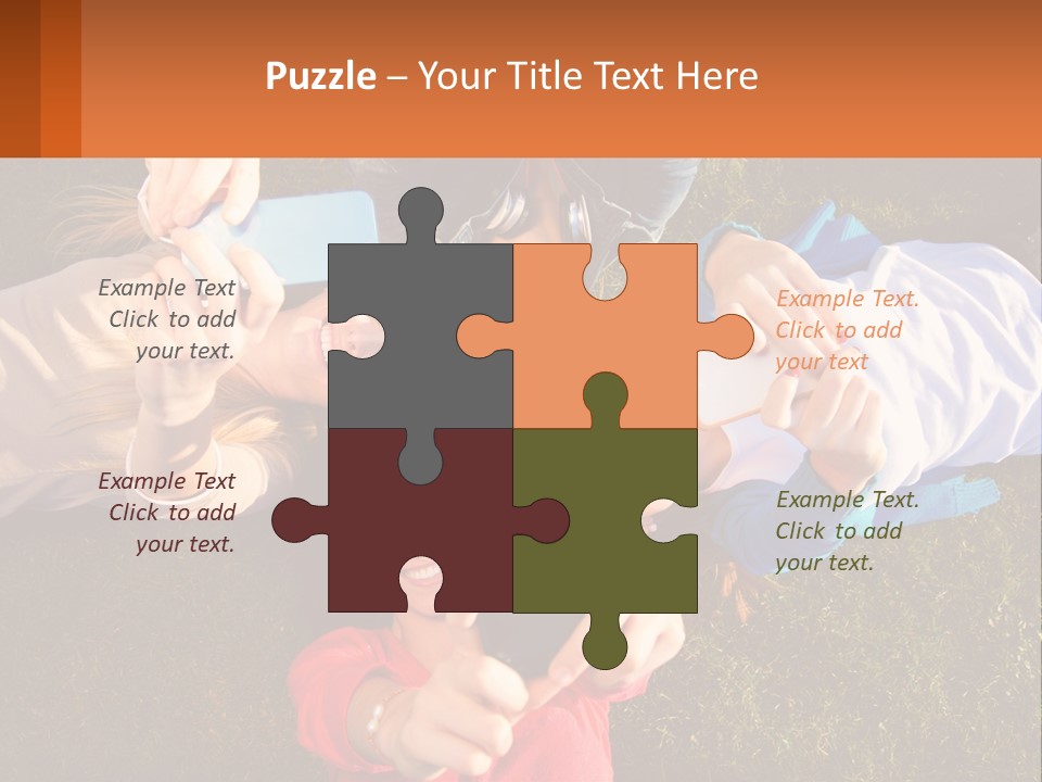 A Group Of People Taking Pictures With Their Cell Phones PowerPoint Template