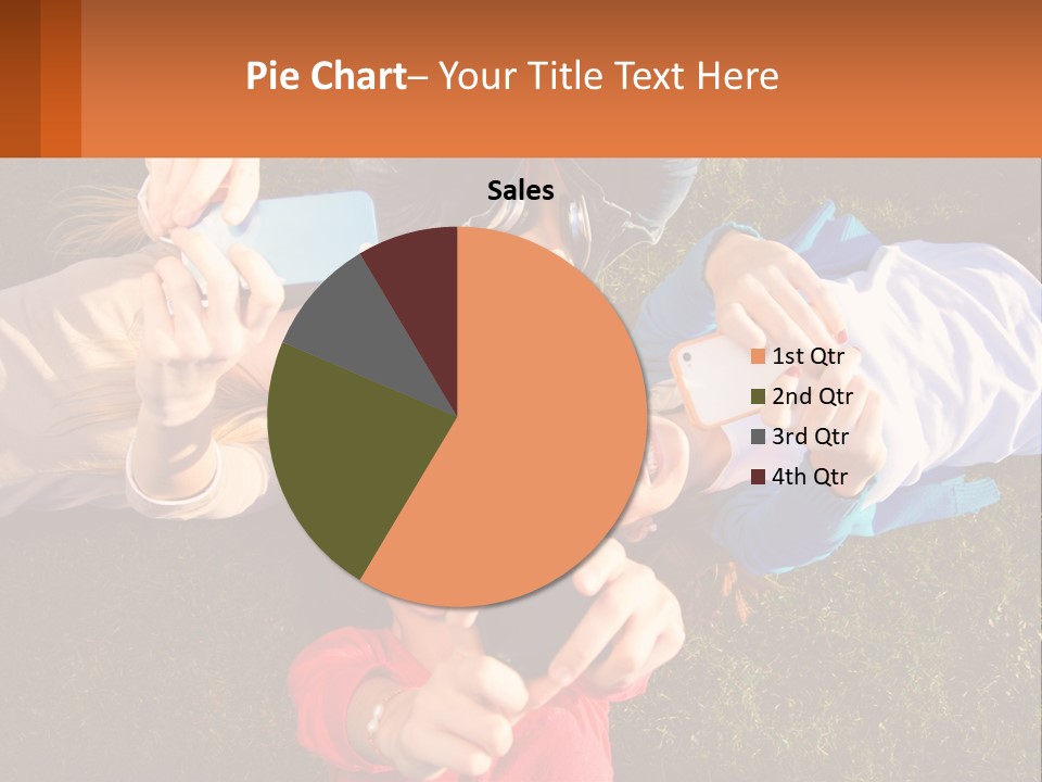 A Group Of People Taking Pictures With Their Cell Phones PowerPoint Template