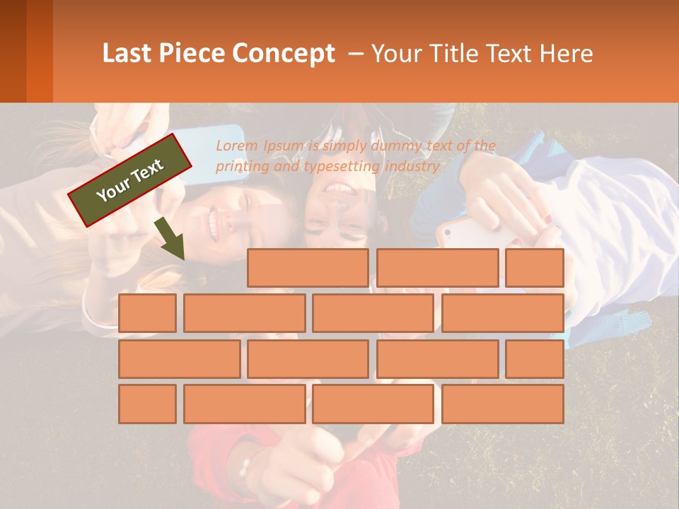 A Group Of People Taking Pictures With Their Cell Phones PowerPoint Template