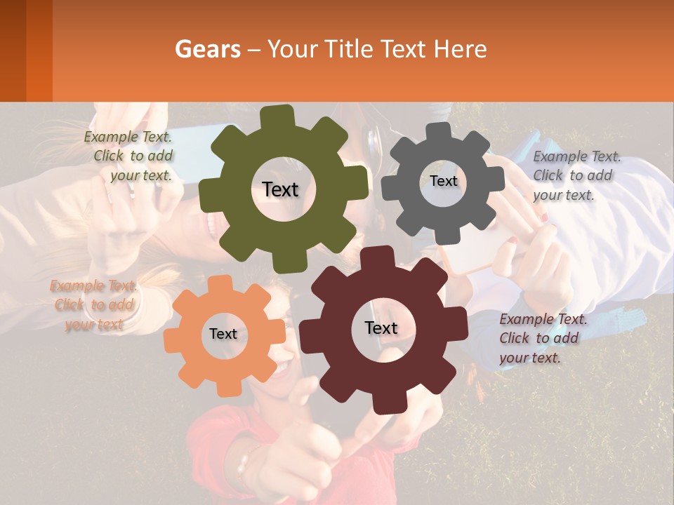 A Group Of People Taking Pictures With Their Cell Phones PowerPoint Template