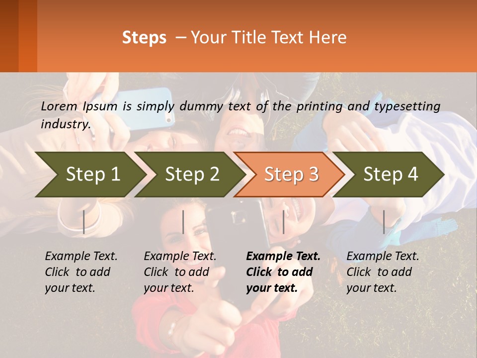A Group Of People Taking Pictures With Their Cell Phones PowerPoint Template