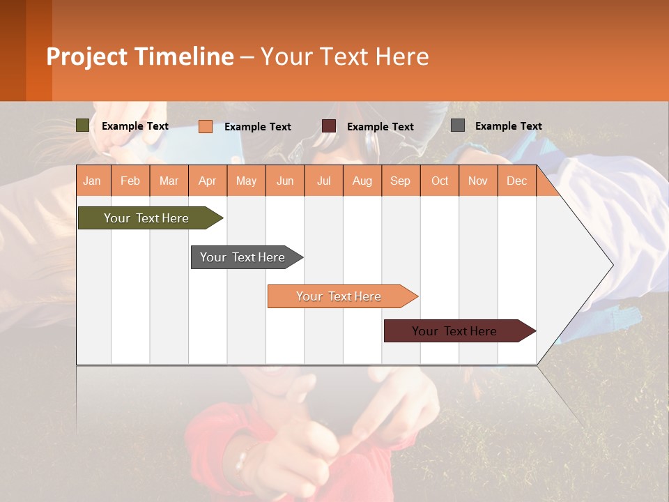 A Group Of People Taking Pictures With Their Cell Phones PowerPoint Template