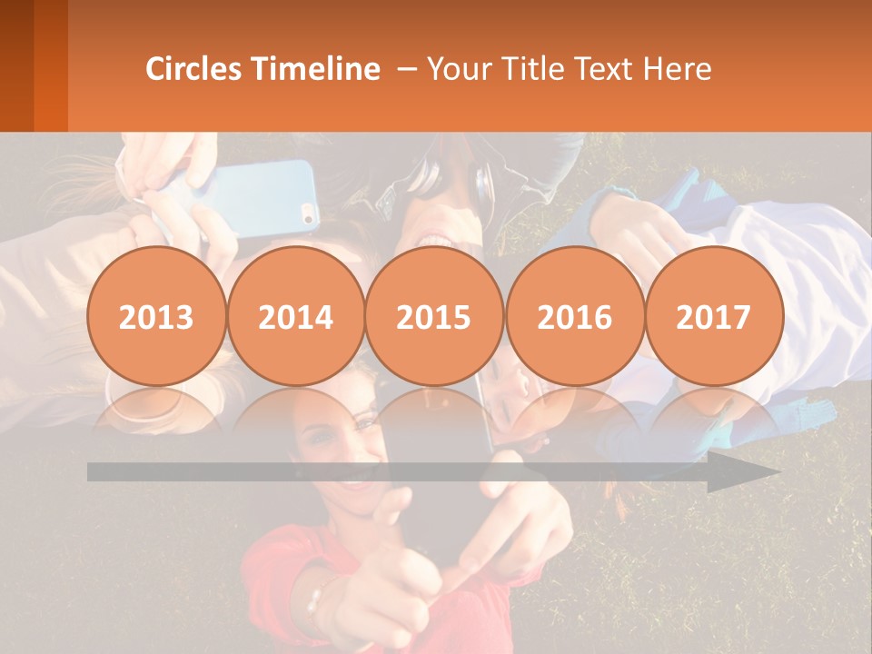 A Group Of People Taking Pictures With Their Cell Phones PowerPoint Template