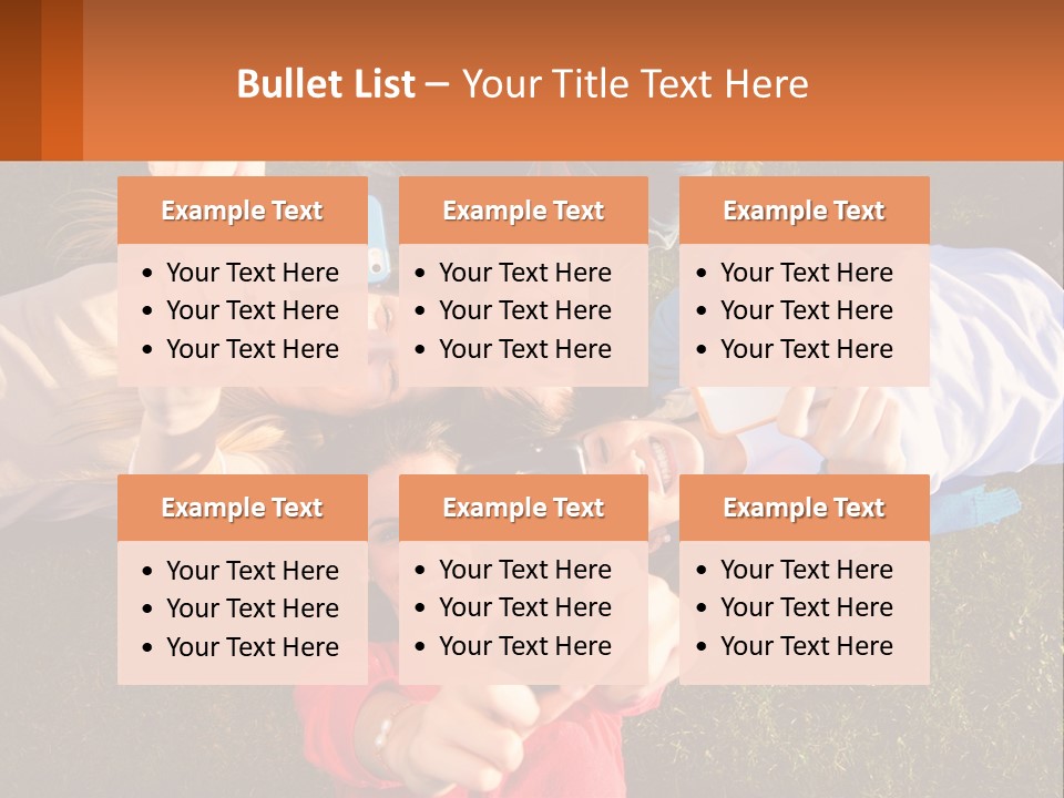 A Group Of People Taking Pictures With Their Cell Phones PowerPoint Template