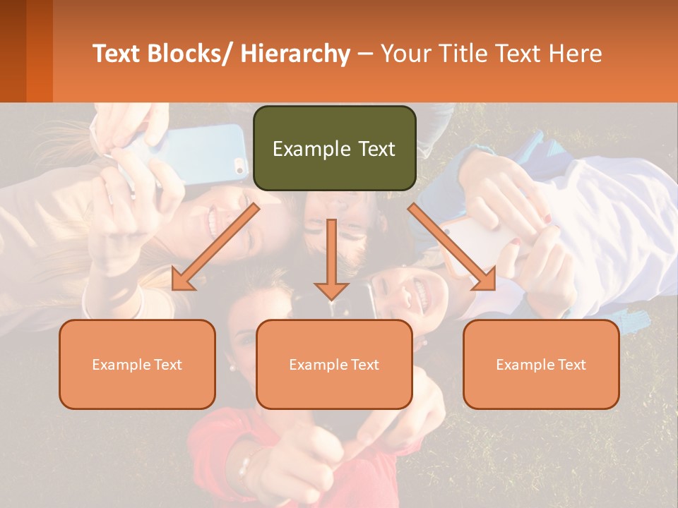 A Group Of People Taking Pictures With Their Cell Phones PowerPoint Template