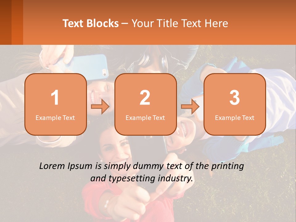 A Group Of People Taking Pictures With Their Cell Phones PowerPoint Template