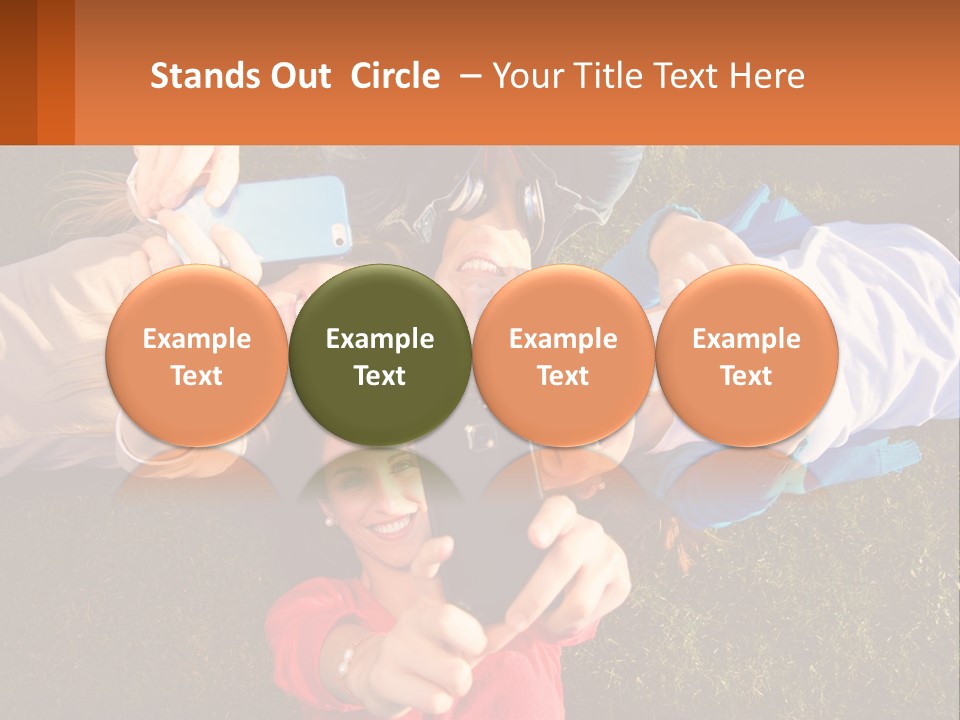 A Group Of People Taking Pictures With Their Cell Phones PowerPoint Template