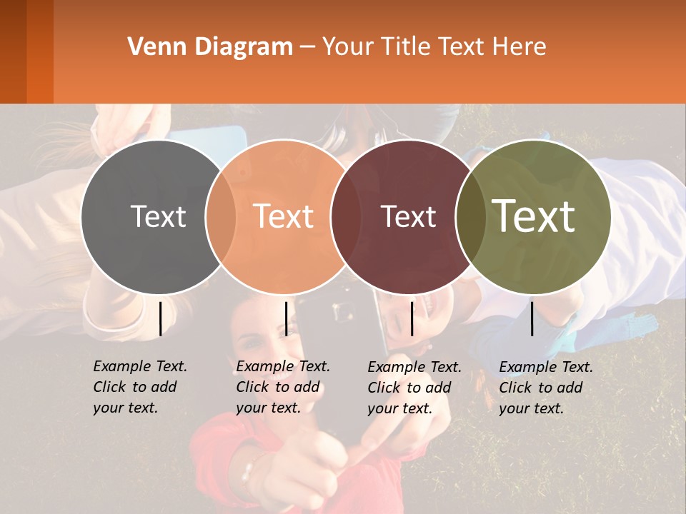 A Group Of People Taking Pictures With Their Cell Phones PowerPoint Template