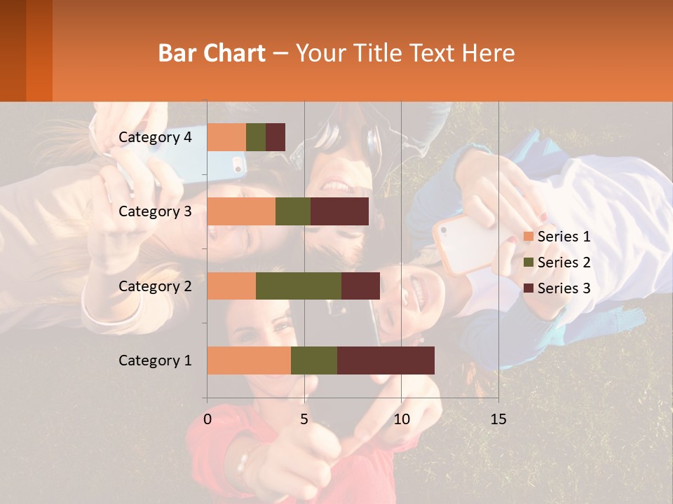 A Group Of People Taking Pictures With Their Cell Phones PowerPoint Template