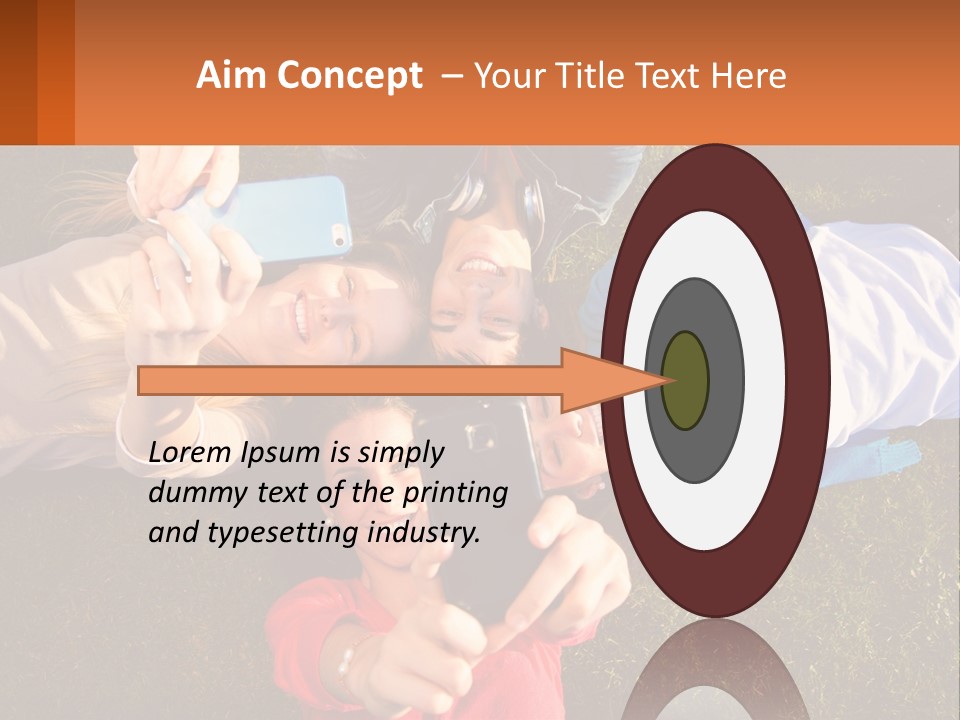 A Group Of People Taking Pictures With Their Cell Phones PowerPoint Template