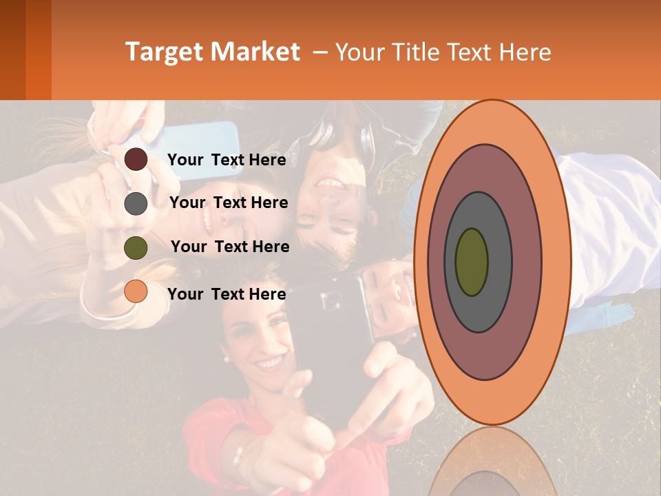 A Group Of People Taking Pictures With Their Cell Phones PowerPoint Template