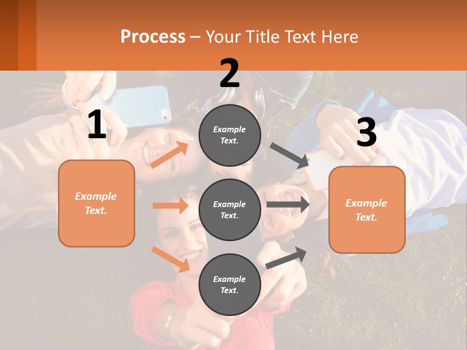 A Group Of People Taking Pictures With Their Cell Phones PowerPoint Template