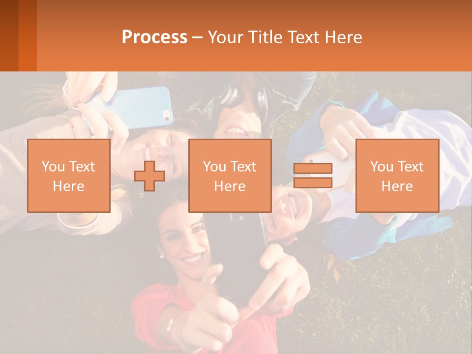 A Group Of People Taking Pictures With Their Cell Phones PowerPoint Template