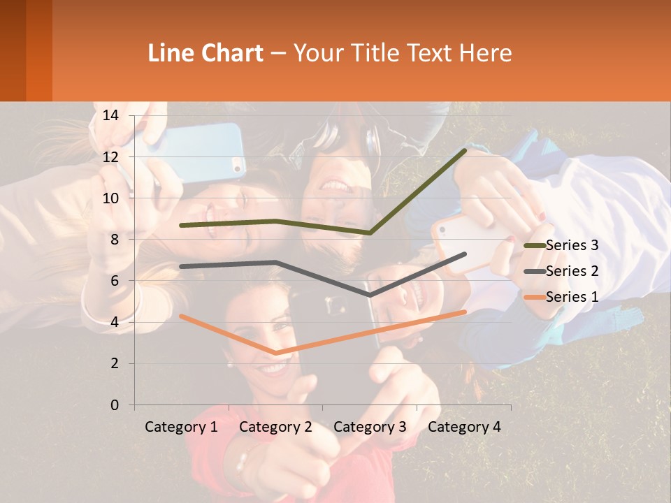 A Group Of People Taking Pictures With Their Cell Phones PowerPoint Template
