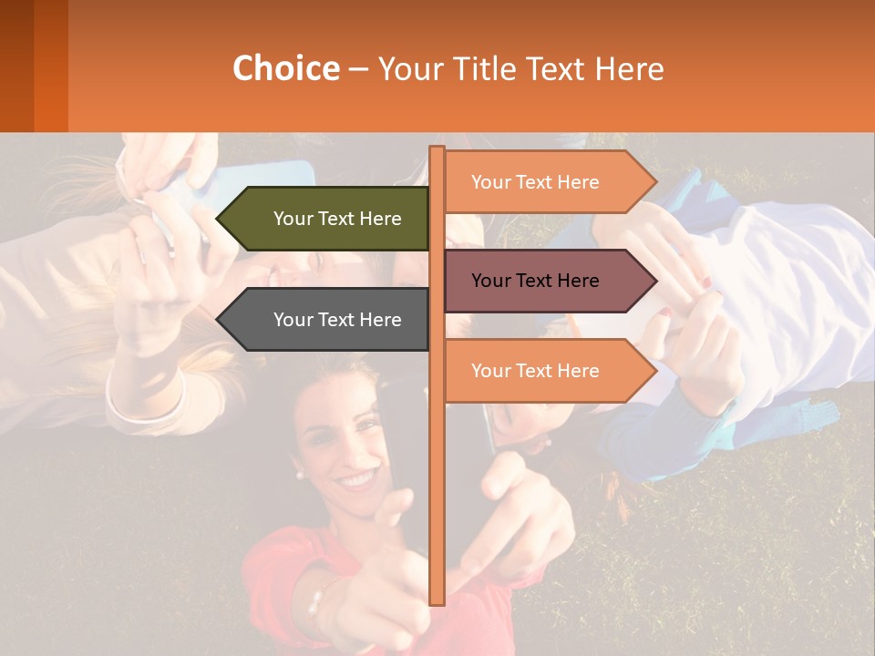 A Group Of People Taking Pictures With Their Cell Phones PowerPoint Template