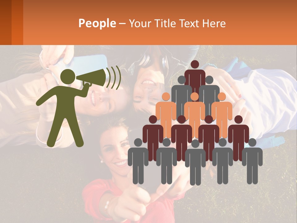 A Group Of People Taking Pictures With Their Cell Phones PowerPoint Template