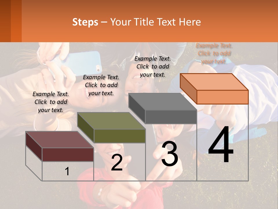 A Group Of People Taking Pictures With Their Cell Phones PowerPoint Template
