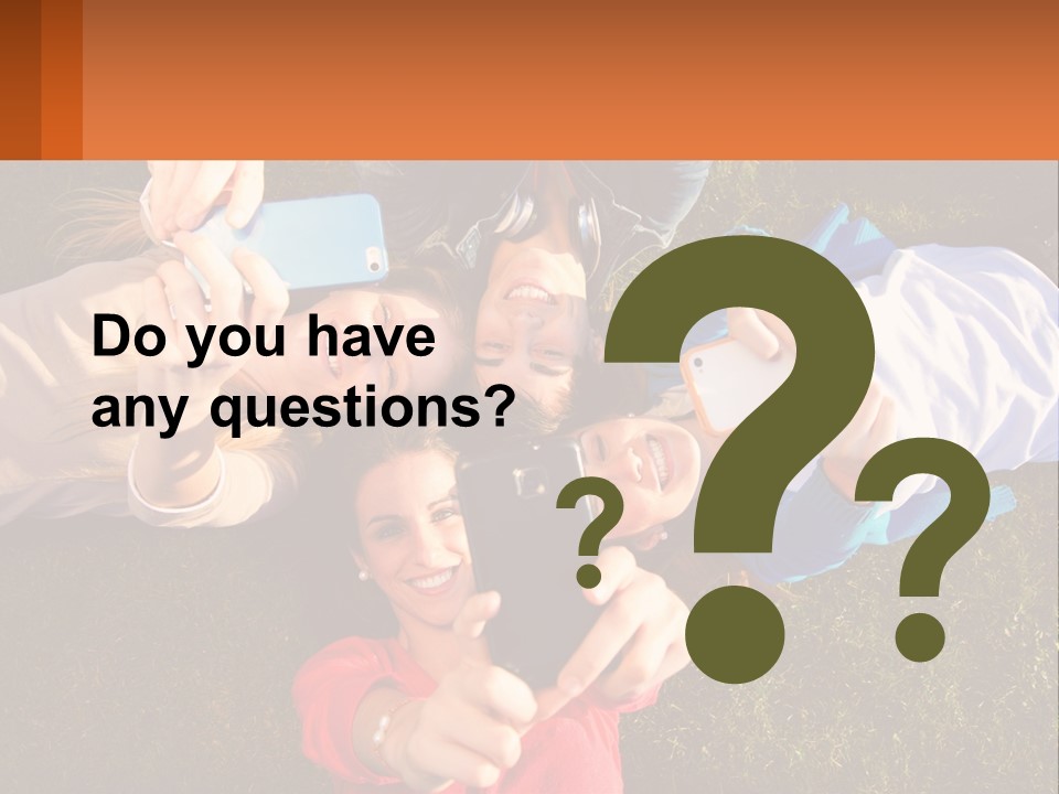 A Group Of People Taking Pictures With Their Cell Phones PowerPoint Template