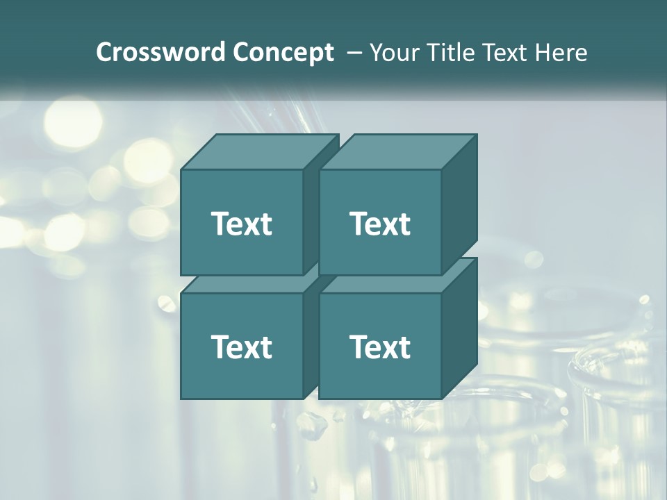 A Group Of Test Tubes Filled With Liquid PowerPoint Template