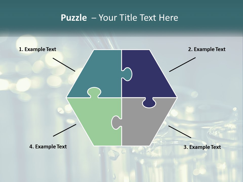 A Group Of Test Tubes Filled With Liquid PowerPoint Template
