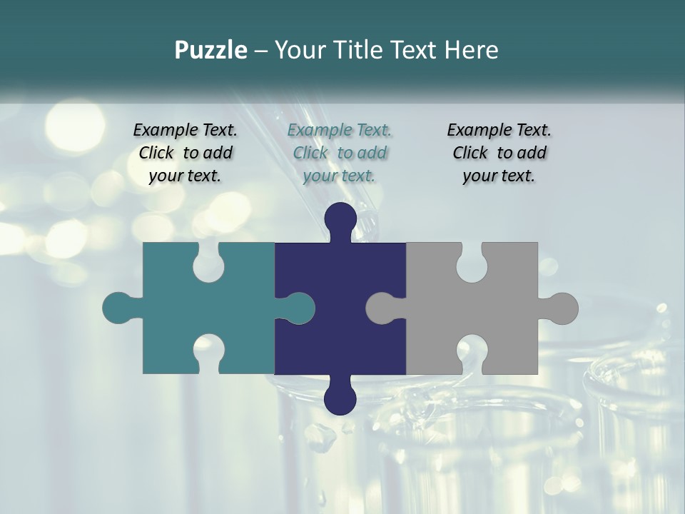 A Group Of Test Tubes Filled With Liquid PowerPoint Template