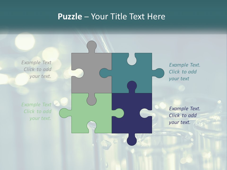 A Group Of Test Tubes Filled With Liquid PowerPoint Template