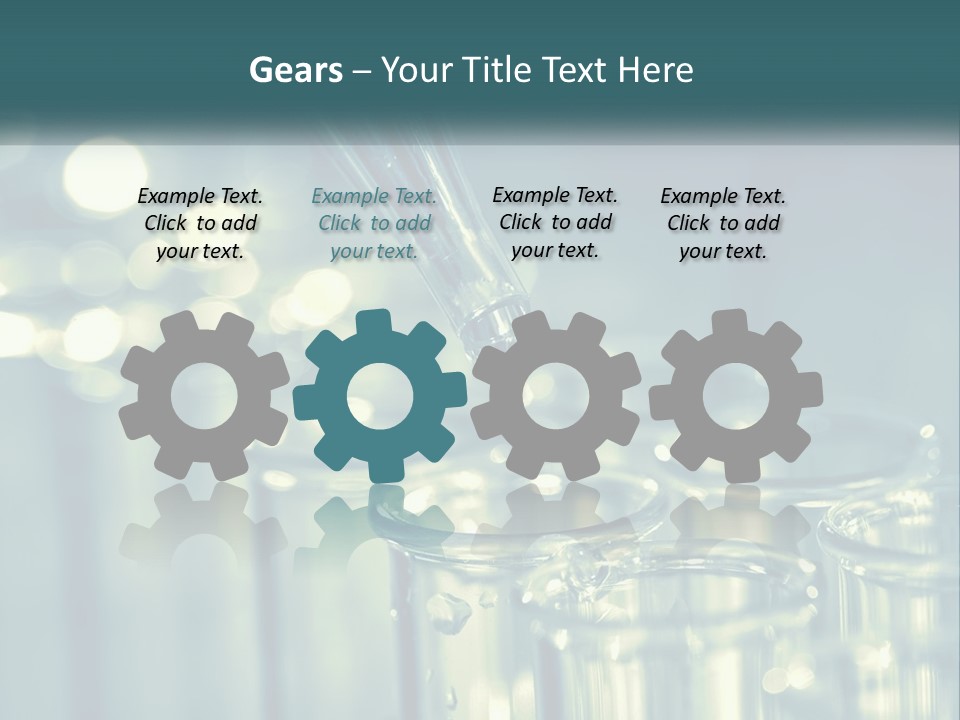 A Group Of Test Tubes Filled With Liquid PowerPoint Template