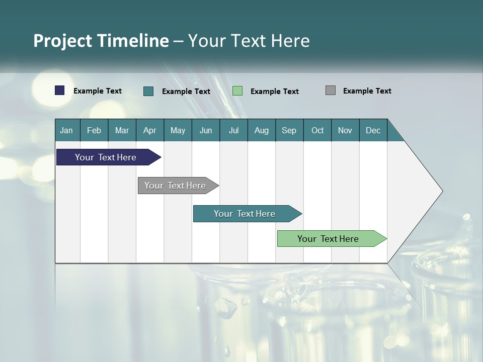 A Group Of Test Tubes Filled With Liquid PowerPoint Template
