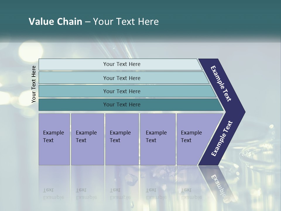 A Group Of Test Tubes Filled With Liquid PowerPoint Template
