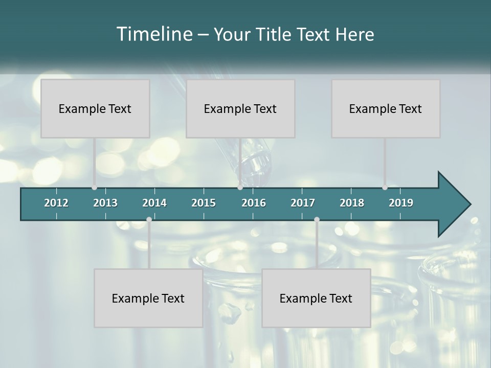 A Group Of Test Tubes Filled With Liquid PowerPoint Template