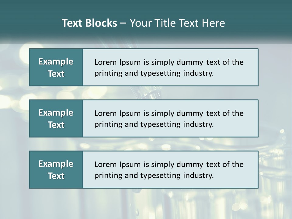 A Group Of Test Tubes Filled With Liquid PowerPoint Template