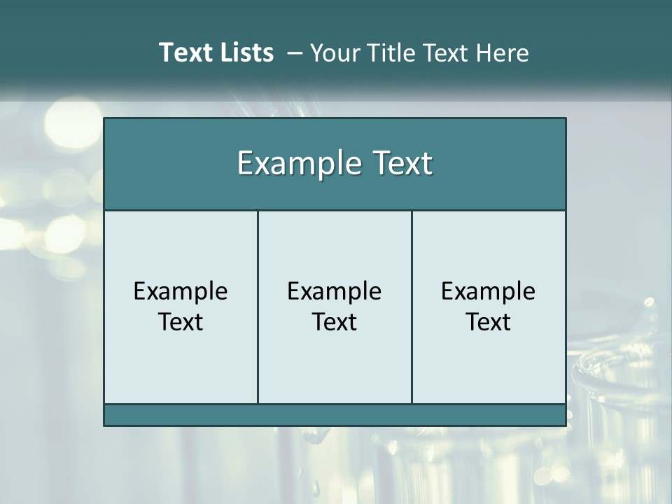A Group Of Test Tubes Filled With Liquid PowerPoint Template