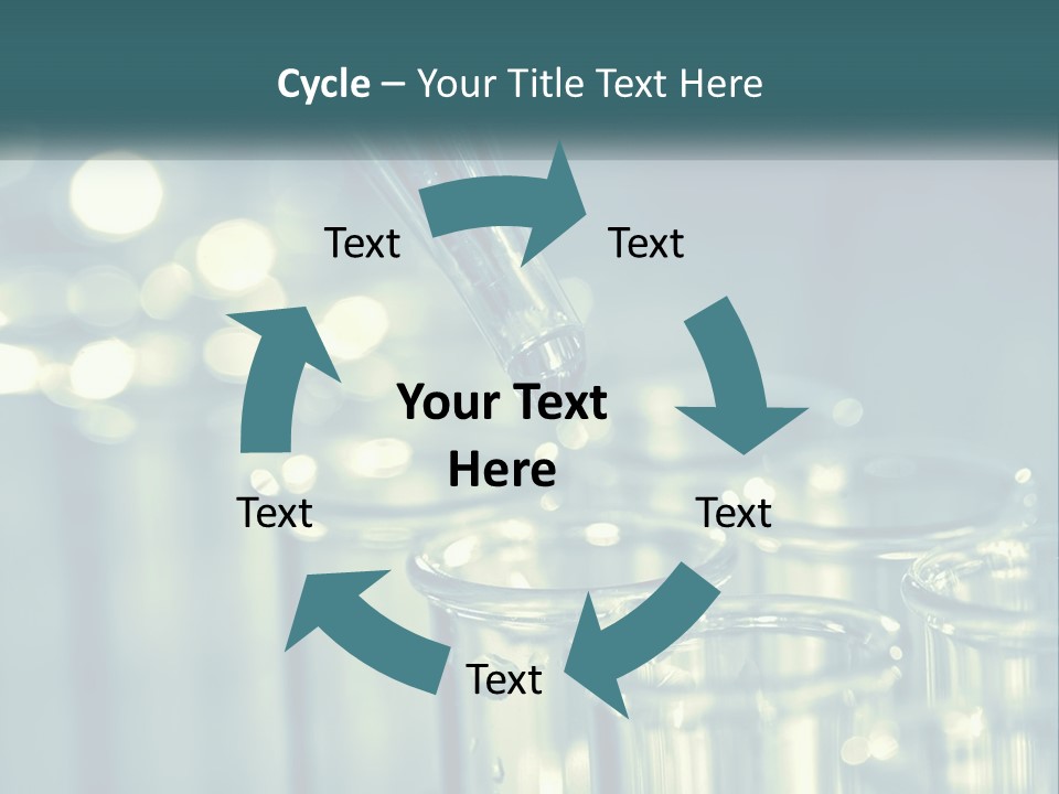 A Group Of Test Tubes Filled With Liquid PowerPoint Template