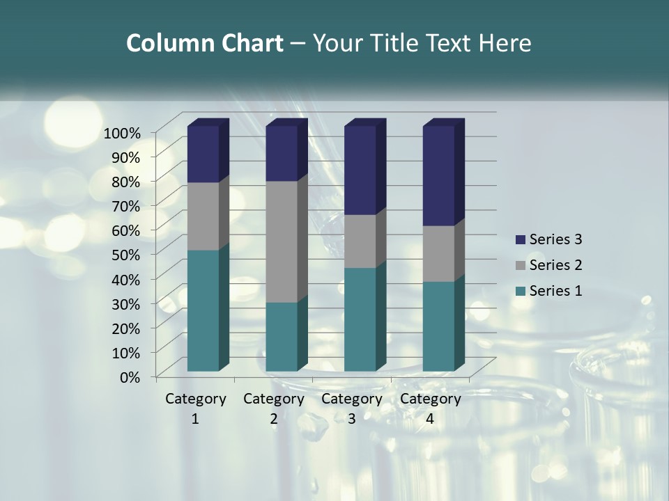 A Group Of Test Tubes Filled With Liquid PowerPoint Template
