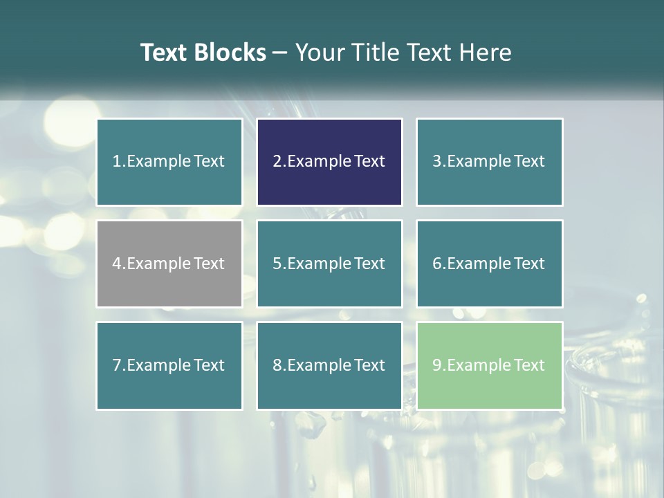 A Group Of Test Tubes Filled With Liquid PowerPoint Template