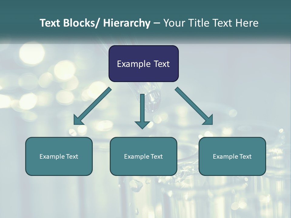 A Group Of Test Tubes Filled With Liquid PowerPoint Template
