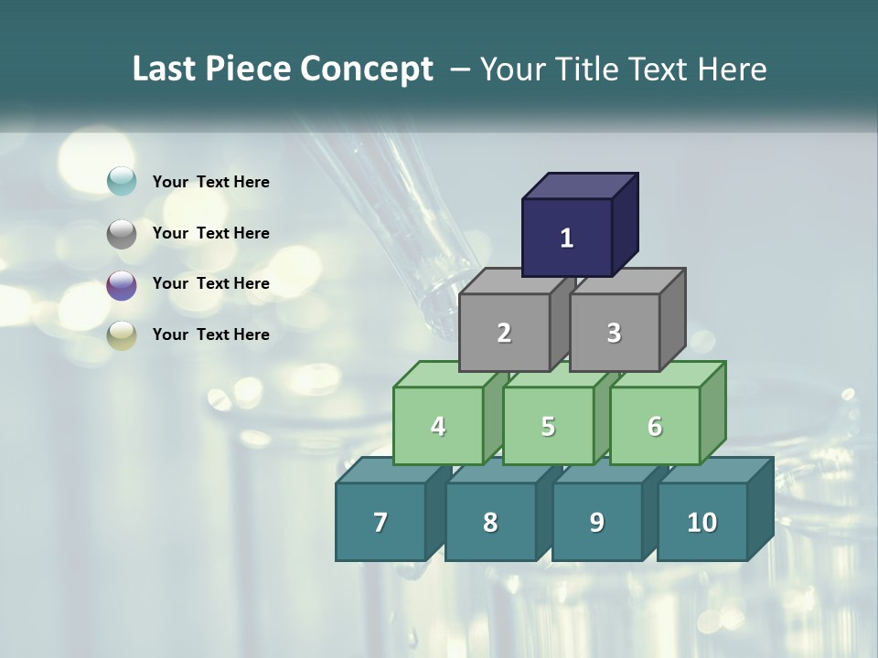 A Group Of Test Tubes Filled With Liquid PowerPoint Template