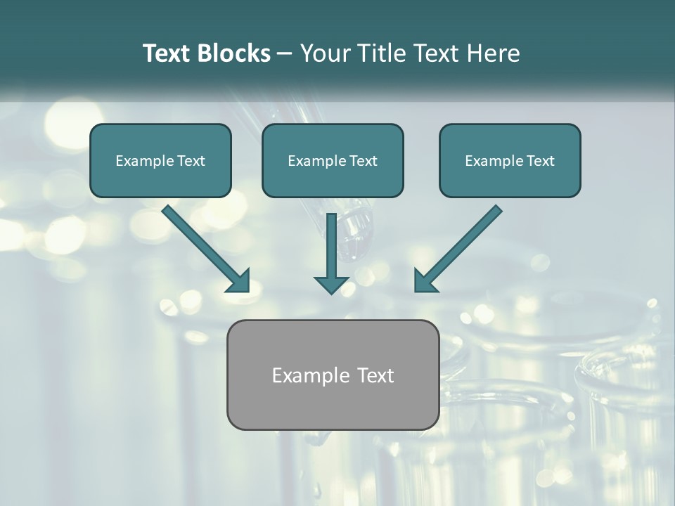 A Group Of Test Tubes Filled With Liquid PowerPoint Template