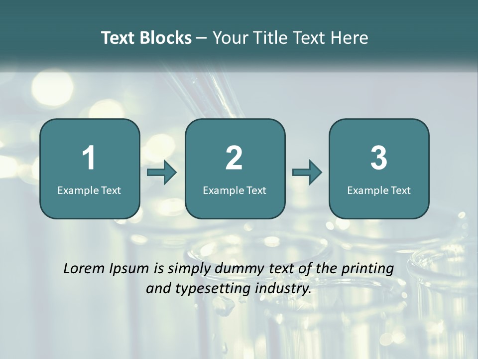 A Group Of Test Tubes Filled With Liquid PowerPoint Template