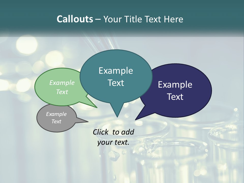 A Group Of Test Tubes Filled With Liquid PowerPoint Template