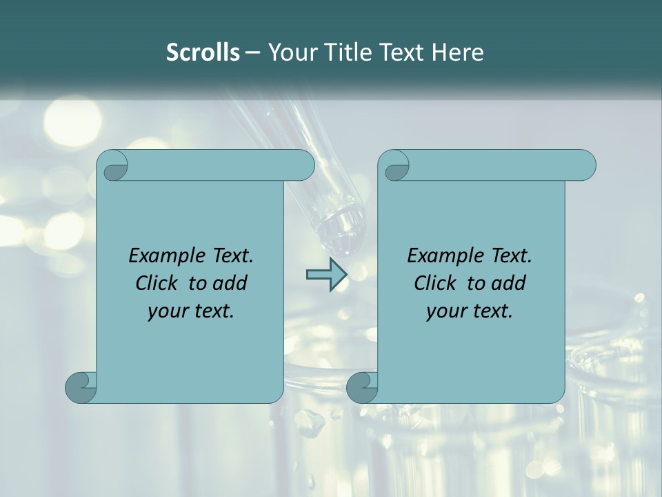 A Group Of Test Tubes Filled With Liquid PowerPoint Template