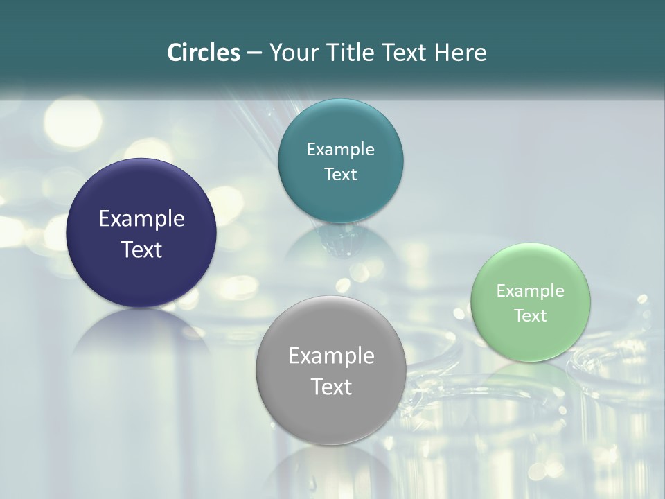 A Group Of Test Tubes Filled With Liquid PowerPoint Template