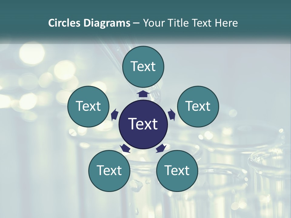 A Group Of Test Tubes Filled With Liquid PowerPoint Template
