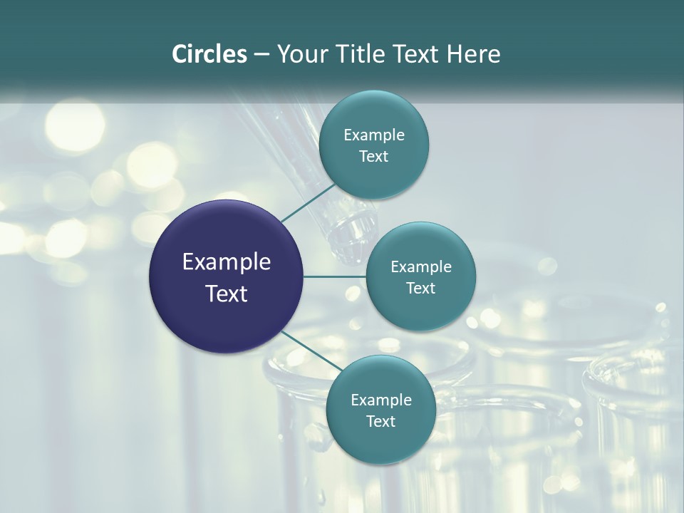 A Group Of Test Tubes Filled With Liquid PowerPoint Template